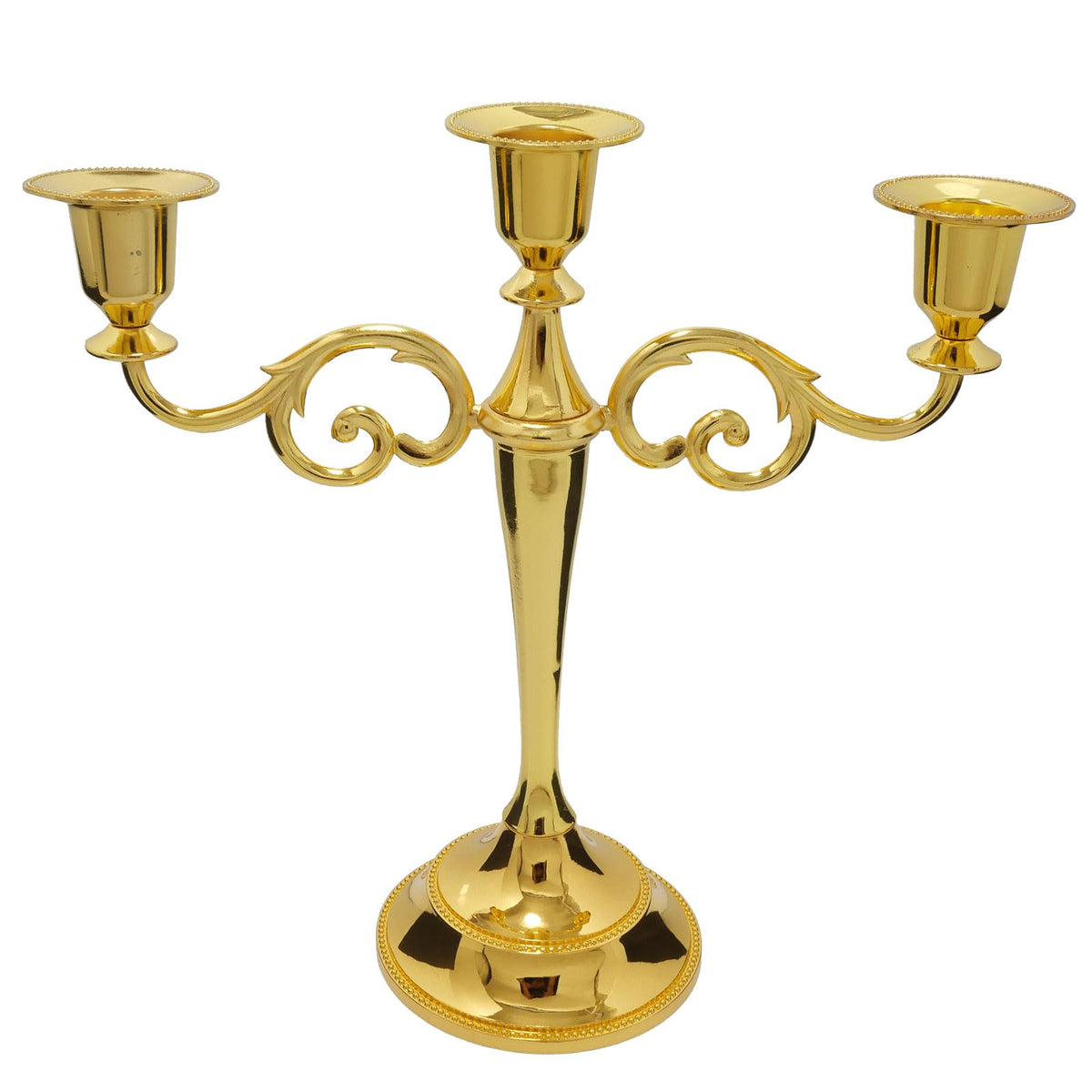 5-Arm Black Metal Candelabra Halloween Taper Holder Decor