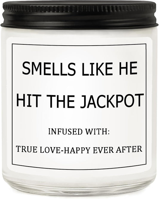Bridal Shower Gifts for Bride, Bride to Be Engagement Gift for Couples Women, Funny Wedding Lavender Candles
