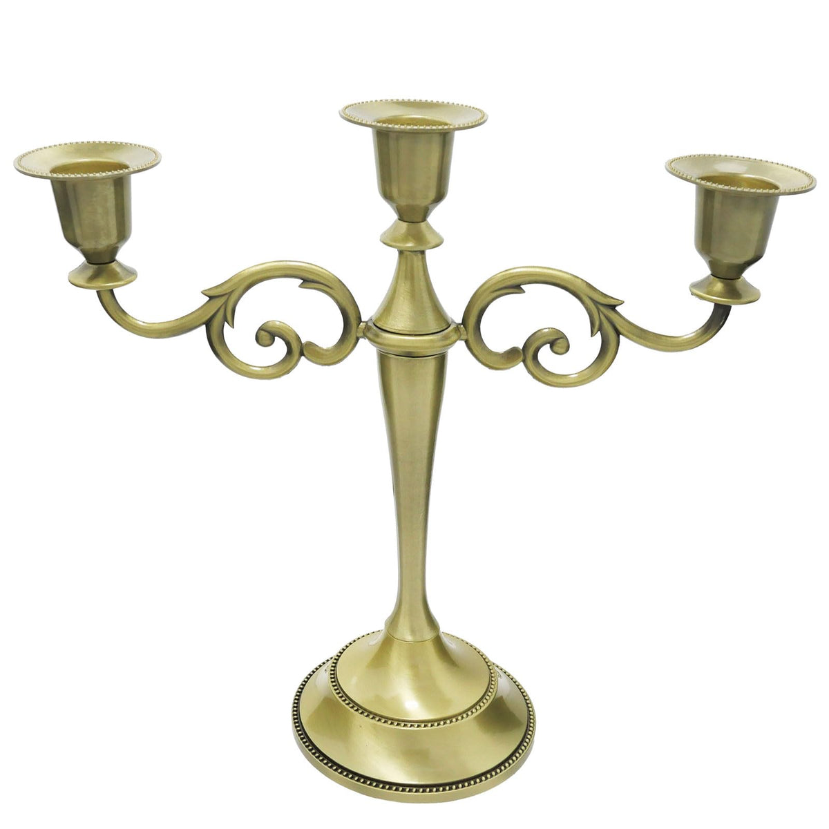 5-Arm Black Metal Candelabra Halloween Taper Holder Decor