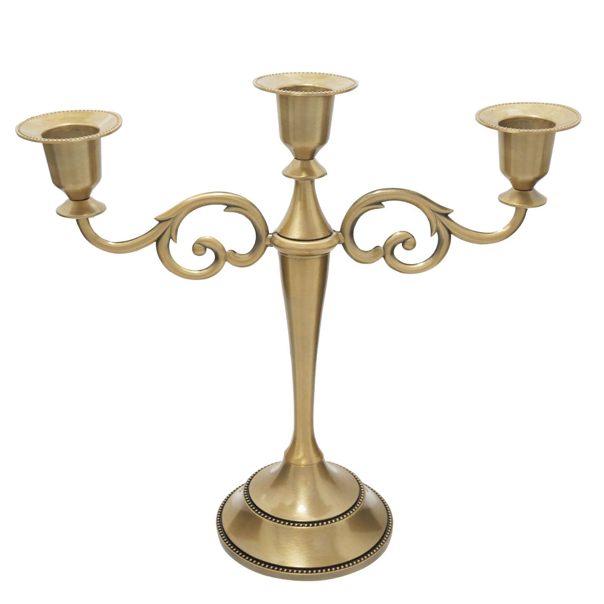 5-Arm Black Metal Candelabra Halloween Taper Holder Decor