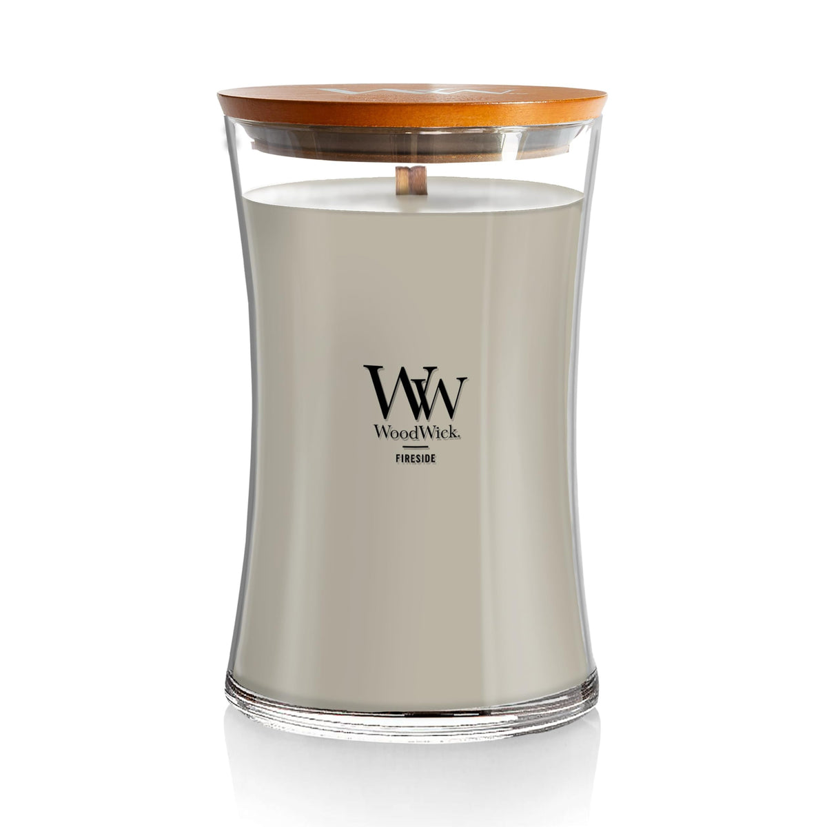 WoodWick Fireside Scented Candle, Crackling Wick, 9.7oz