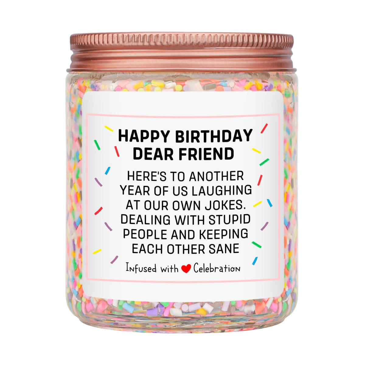 Homsolver Birthday Candles Gift for Her and Him, Birthday Gifts for Women Men, Unique Best Friend Gift Ideas -Back & Body Hurts Happy Birthday Candle