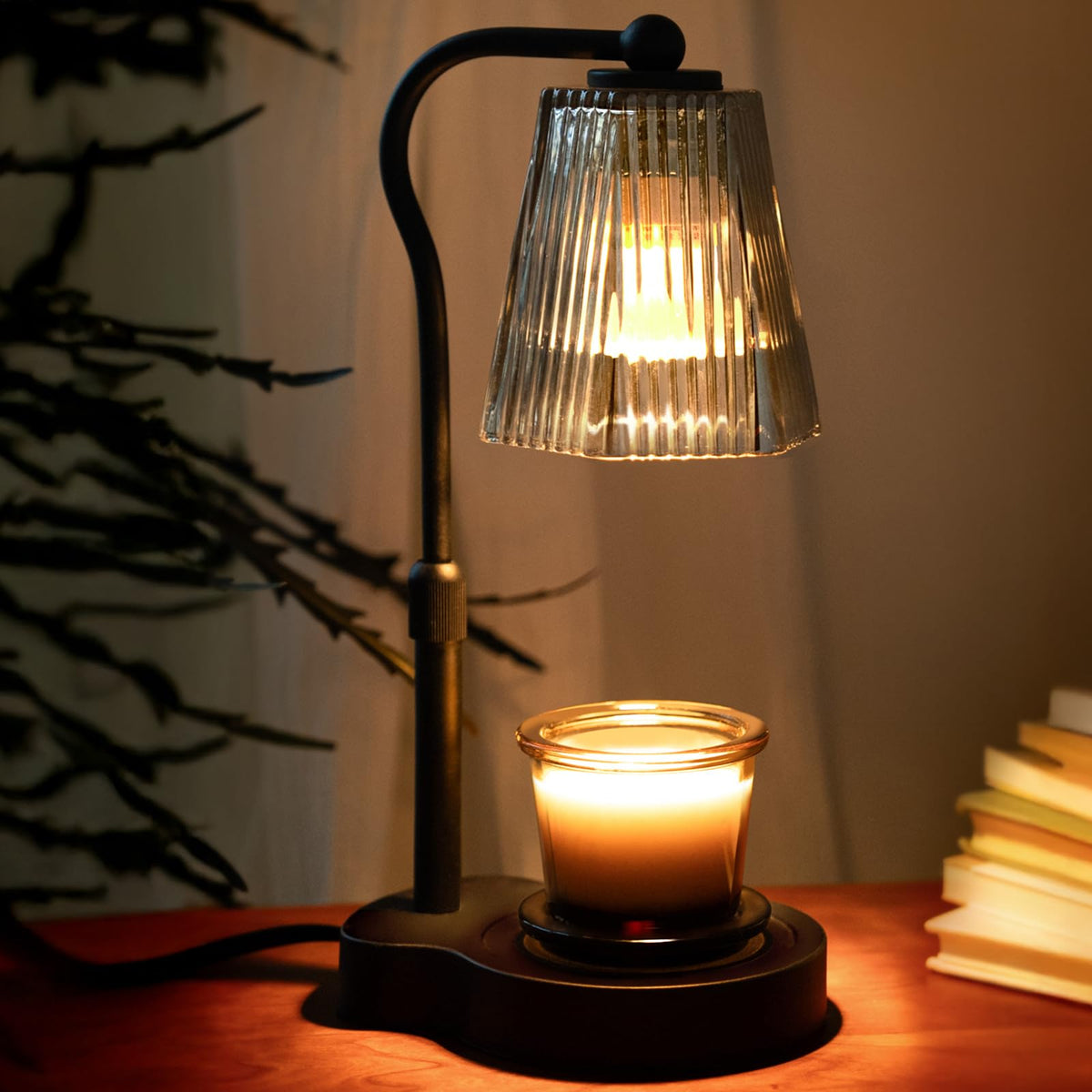 Candle Warmer Lamp with Timer Dimmable, Flameless Scented Wax Melter