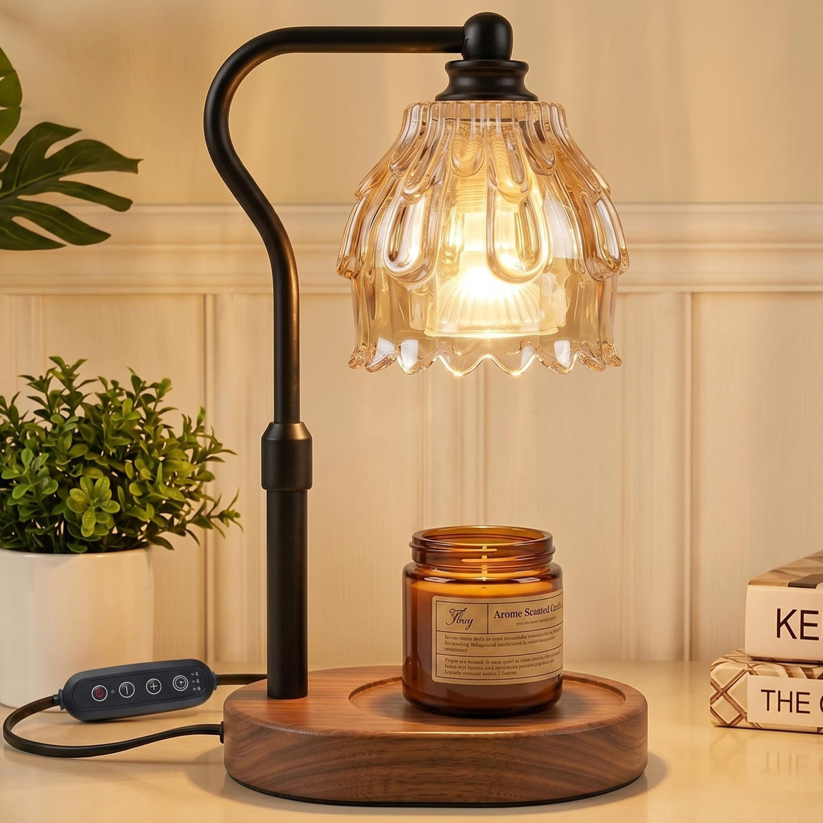 Candle Warmer Lamp with Timer and Wireless Remote Control