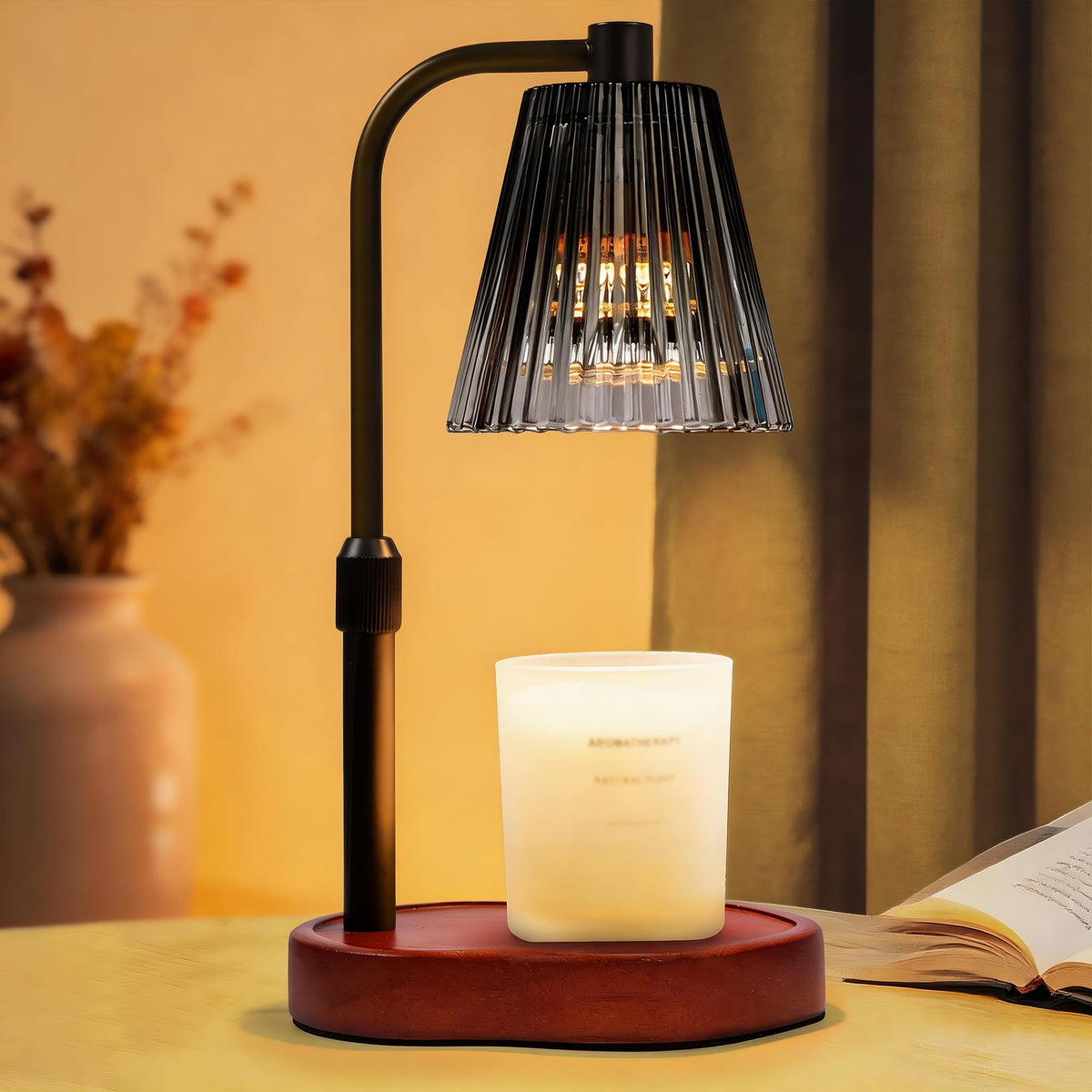 Candle Warmer Lamp with Timer Dimmable, Gold Gift Wax Warmer Lamps