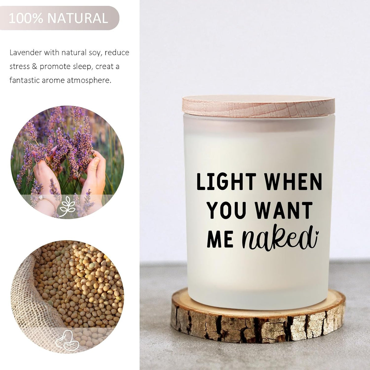 Gifts for Him Boyfriend Husband Men Couples Gift Ideas, Romantic Valentines Day Gift for Him, Naughty Boyfriend Birthday Gifts, Funny Anniversary Presents for Men Husband Couple, Christmas, Candles