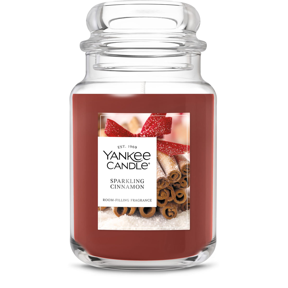 Yankee Candle Sparkling Cinnamon Scented Candle, 22oz Large Jar