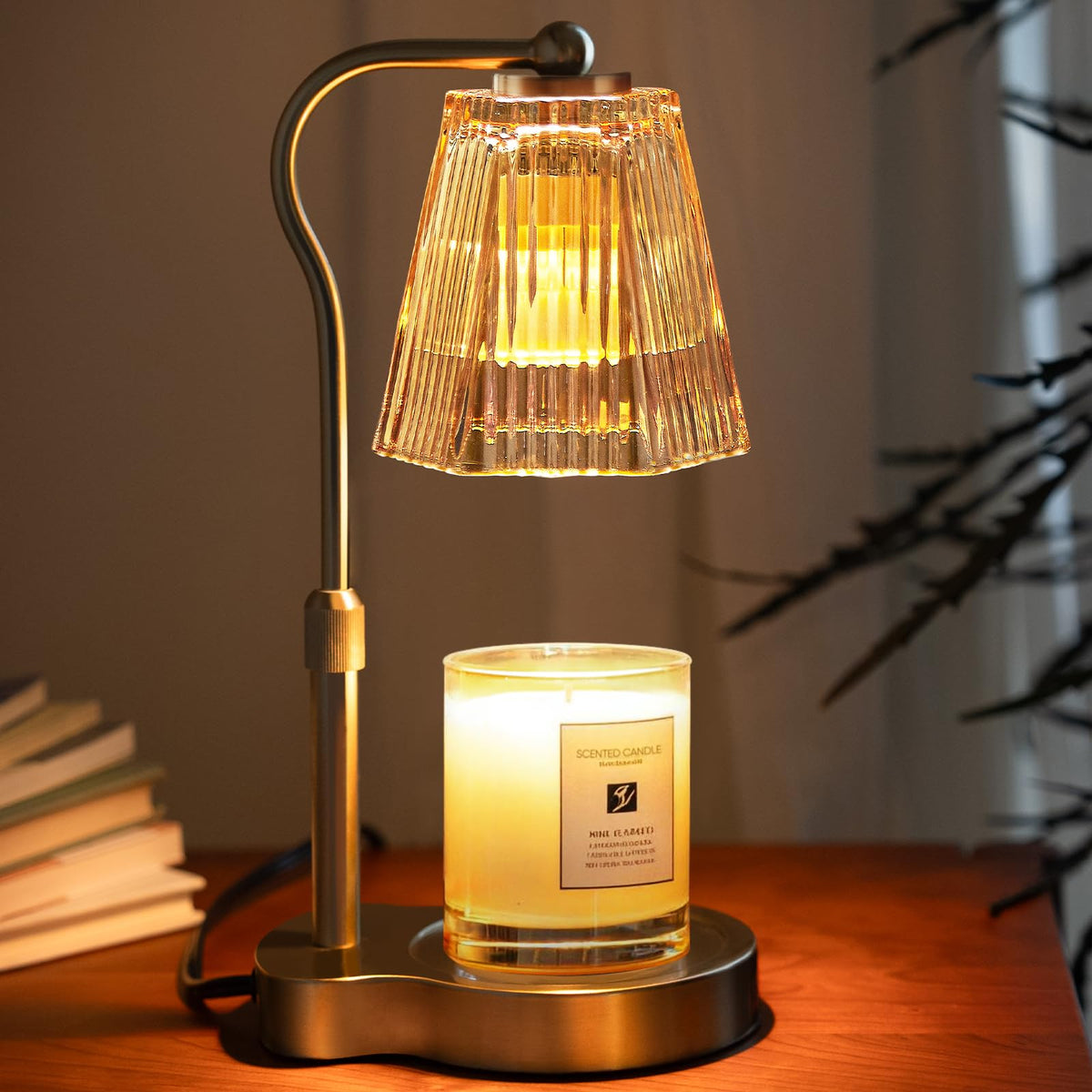 Candle Warmer Lamp with Timer Dimmable, Flameless Scented Wax Melter