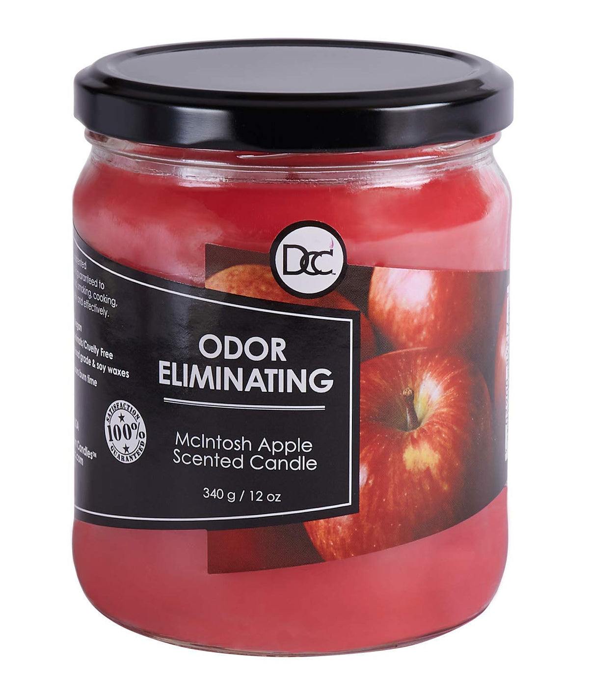 Vanilla Bean Odor Eliminating Highly Fragranced Candle - Eliminates 95% of Pet, Smoke, Food, and Other Smells Quickly - Up to 80 Hour Burn time - 12 Ounce Premium Soy Blend