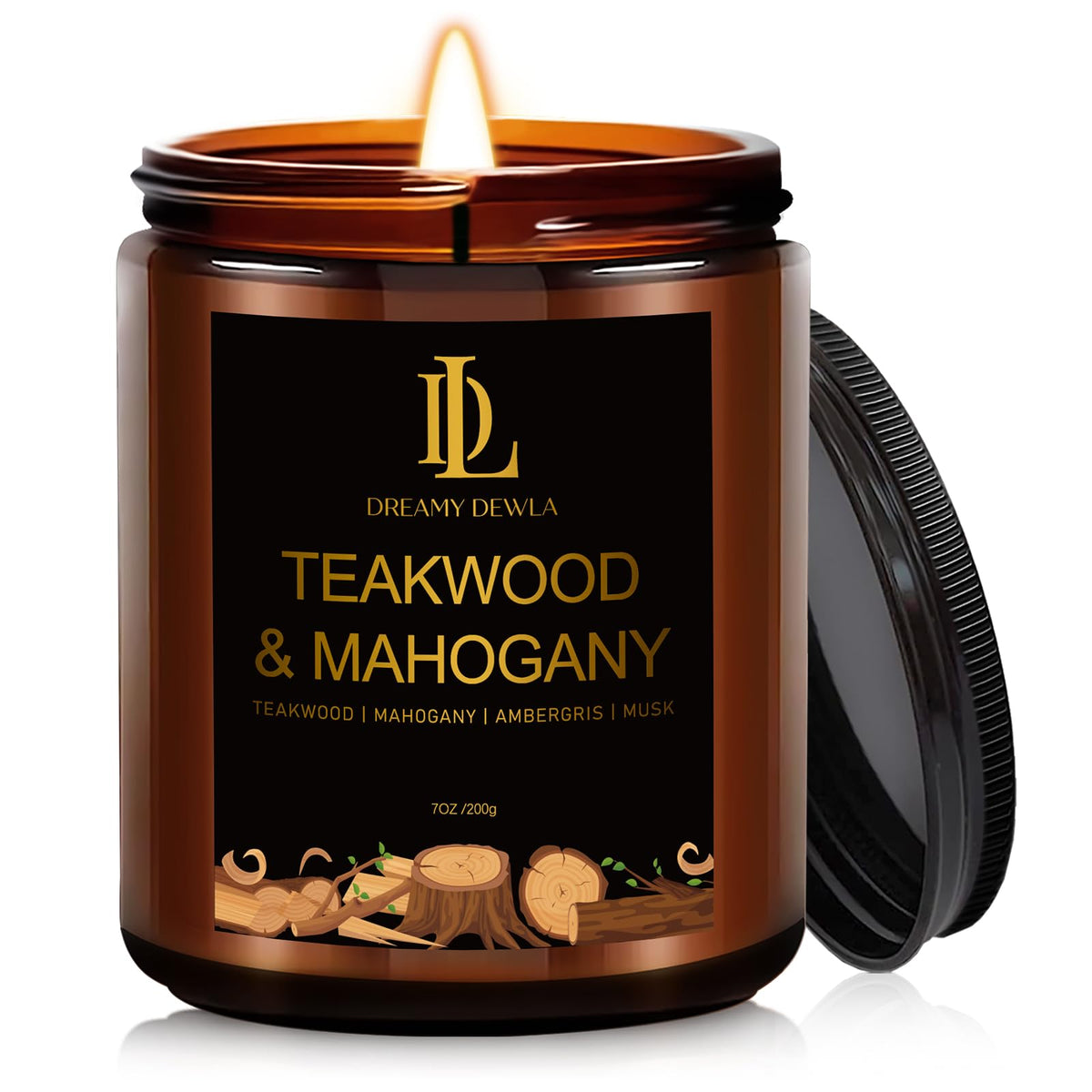DL DREAMY DEWLA Fall Candles Set for Home Scented, 4 Pack 28oz, Soy Wax