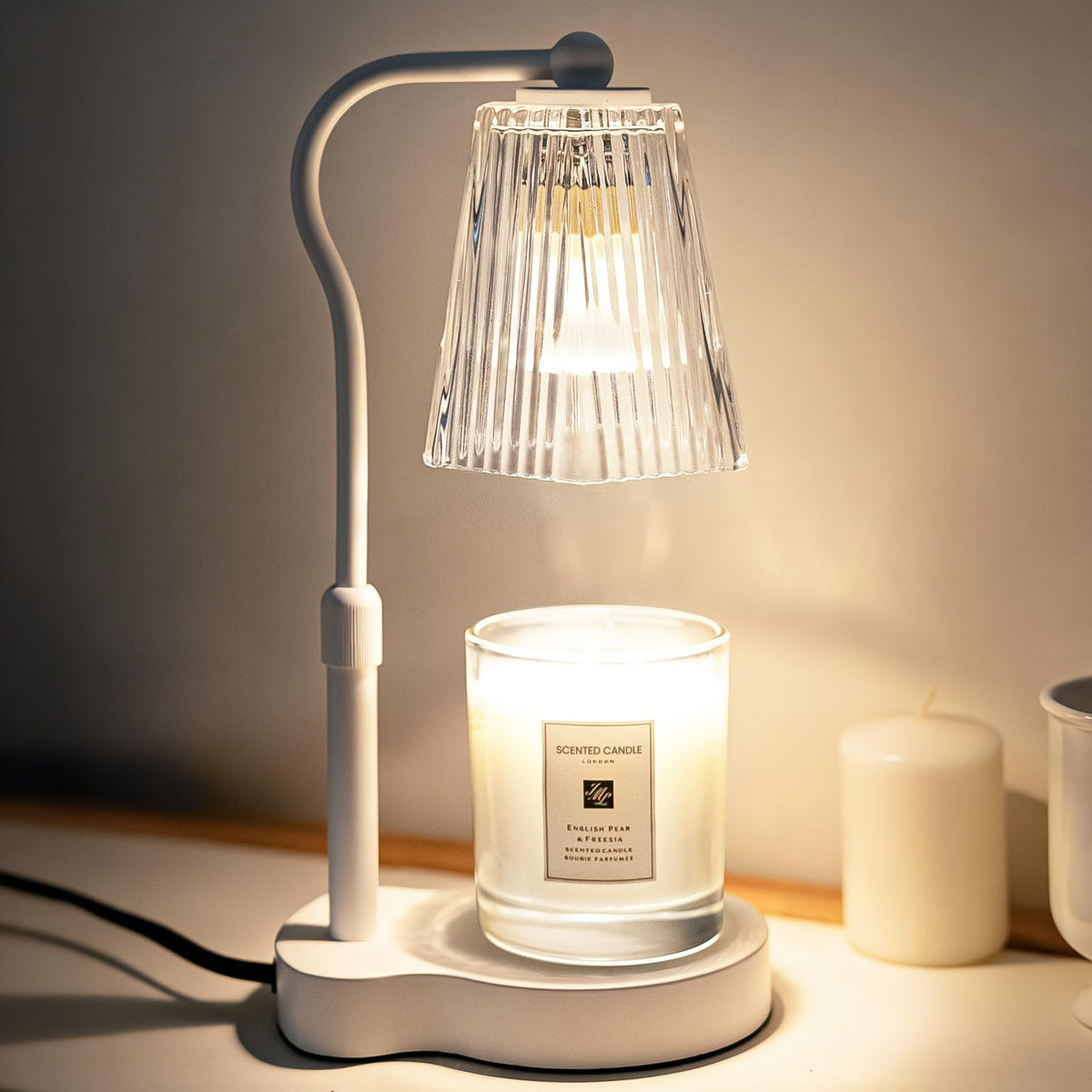 Candle Warmer Lamp with Timer Dimmable, Flameless Scented Wax Melter