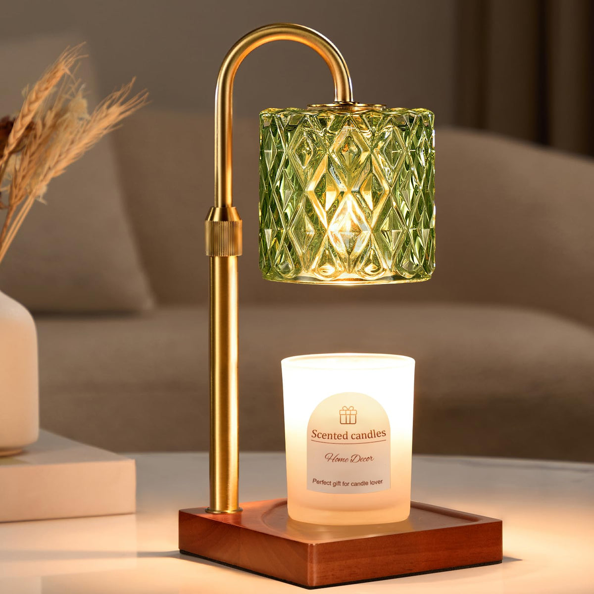 Candle Warmer Lamp with Timer,Wax Melt Warmer Housewarming Gifts for Women