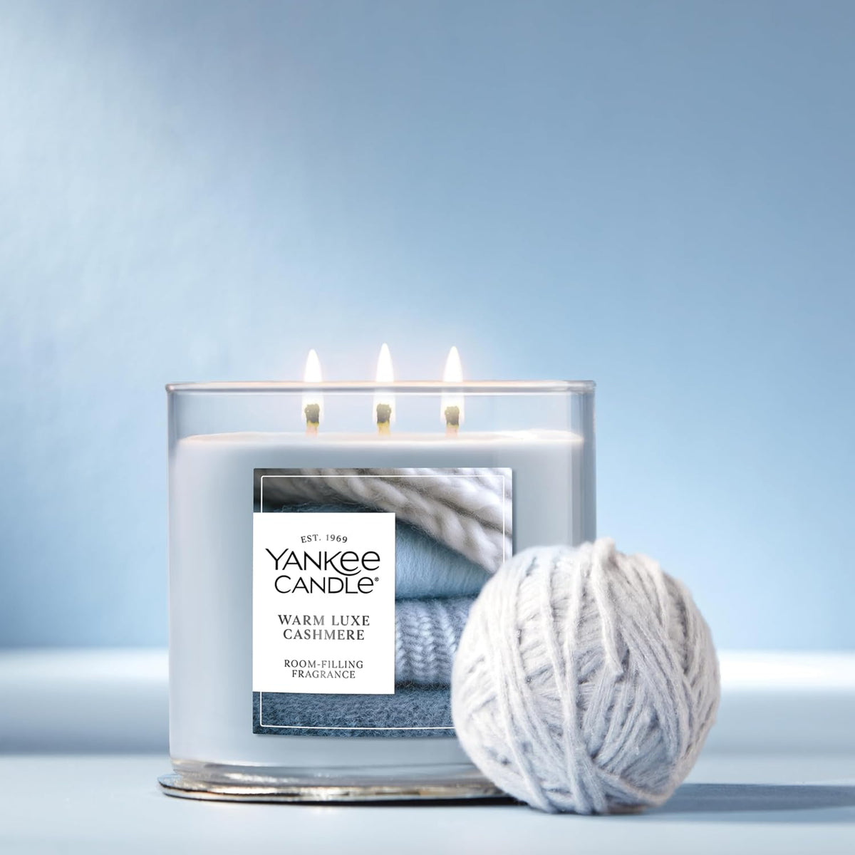 Yankee Candle Warm Luxe Cashmere Scented Candle, 14.5oz 3-Wick
