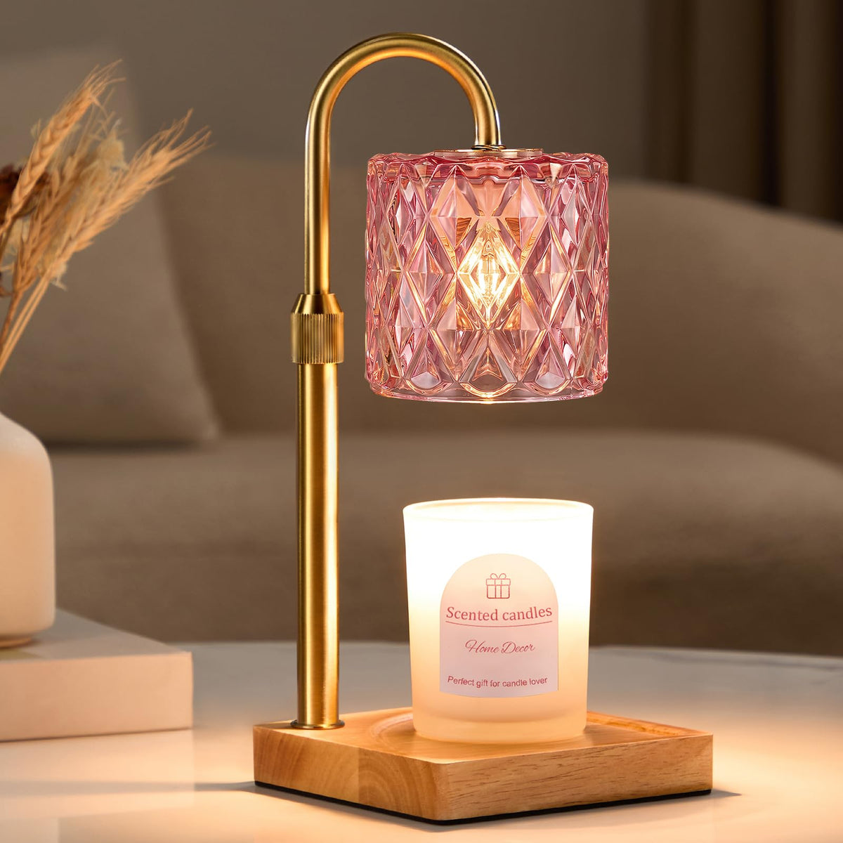 Candle Warmer Lamp with Timer,Wax Melt Warmer Housewarming Gifts for Women