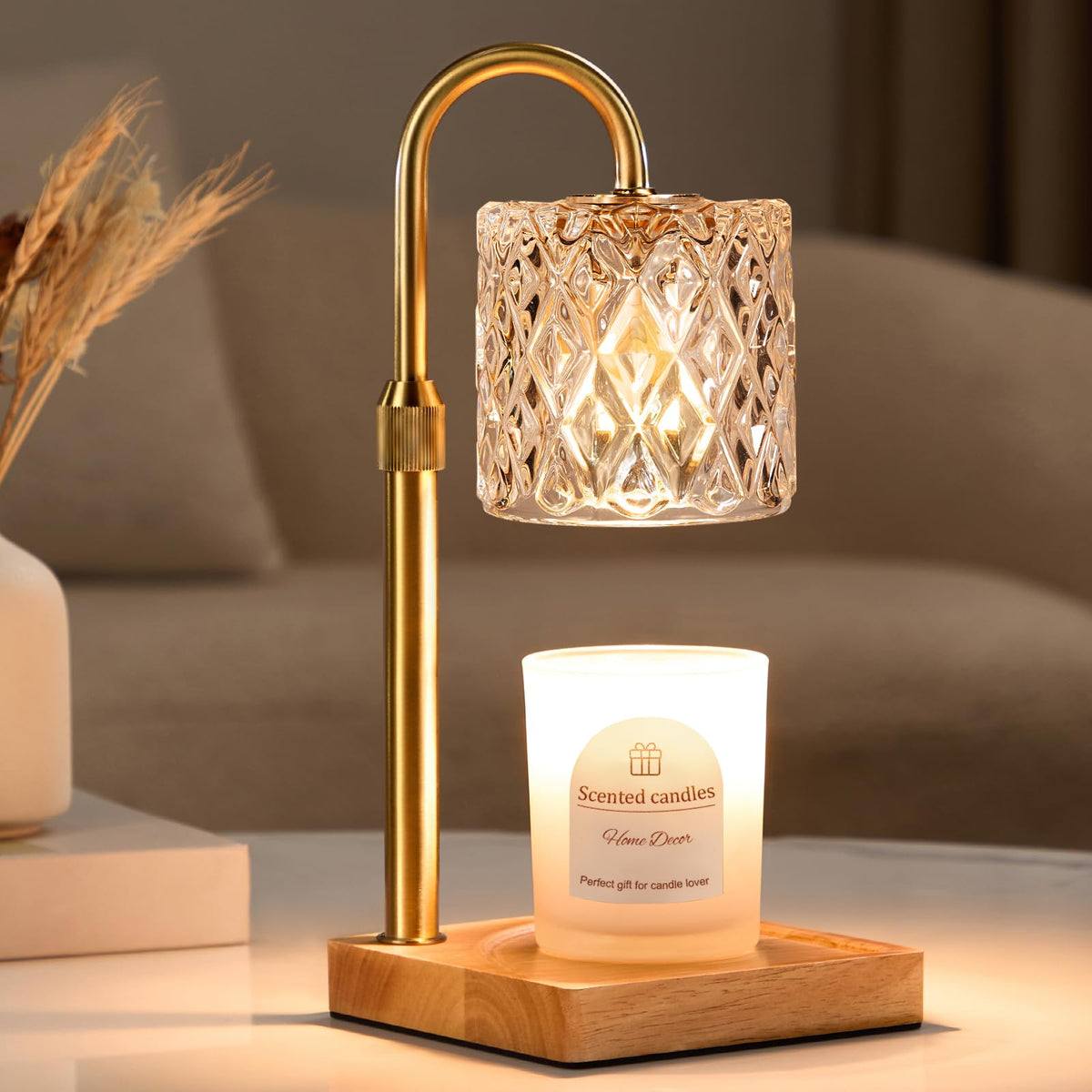Candle Warmer Lamp with Timer,Wax Melt Warmer Housewarming Gifts for Women