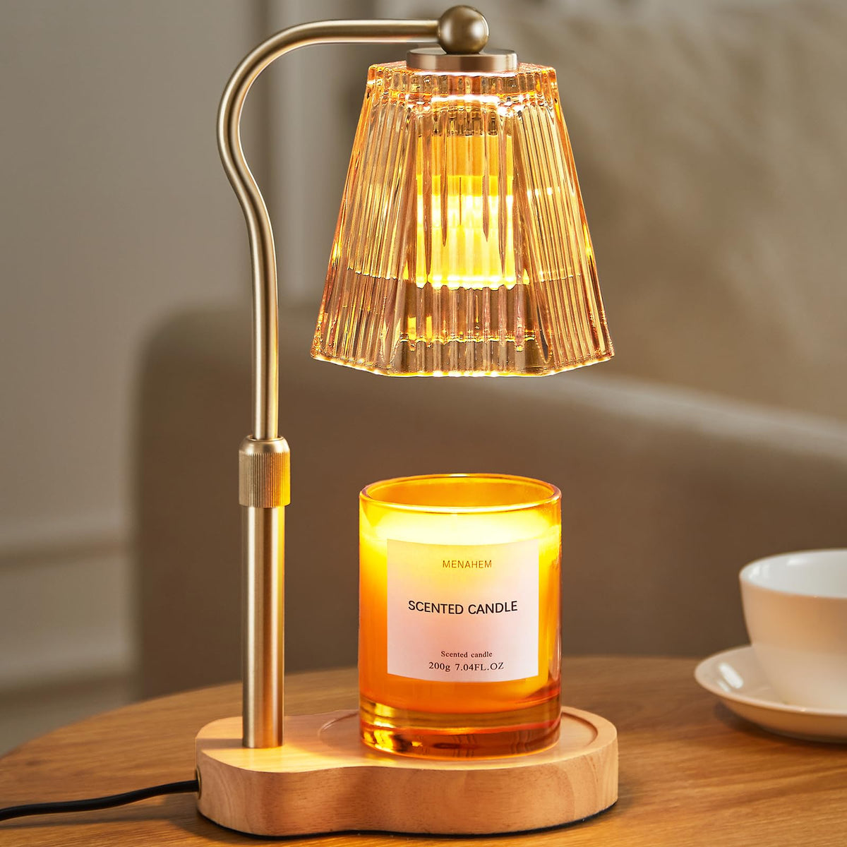 Candle Warmer Lamp with Timer Dimmable, Flameless Scented Wax Melter