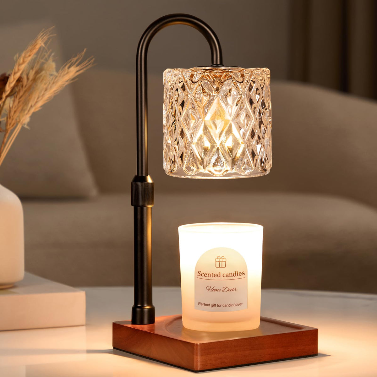 Candle Warmer Lamp with Timer,Wax Melt Warmer Housewarming Gifts for Women