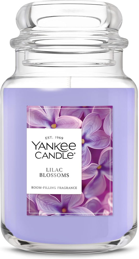 Yankee Candle Lilac Blossoms Scented Candle, 22oz Large Jar