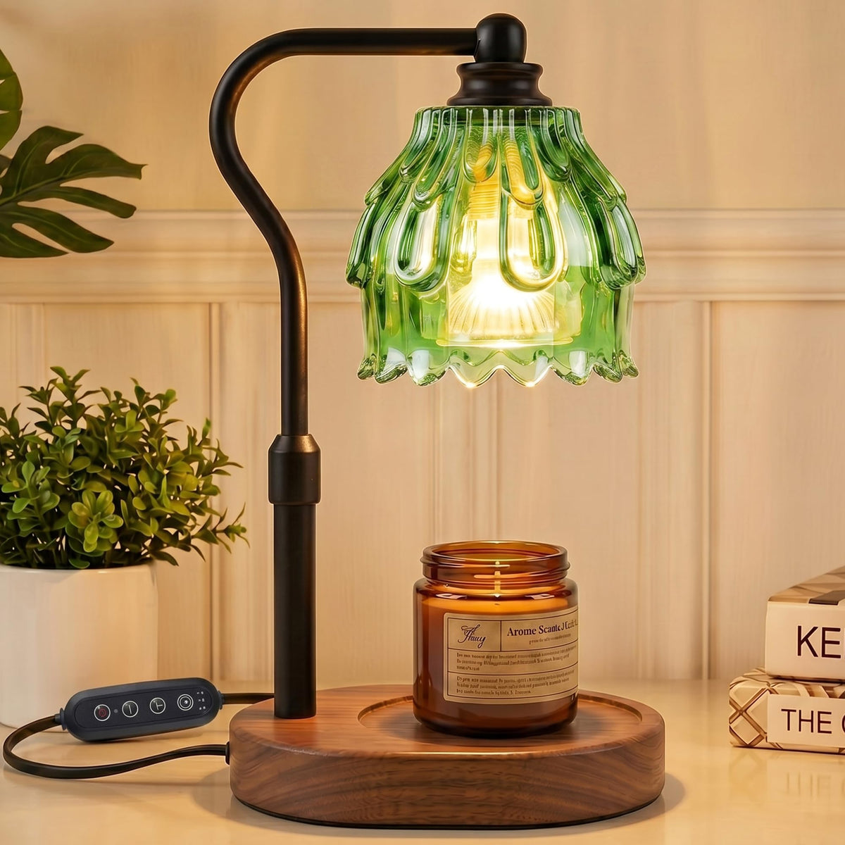 Candle Warmer Lamp with Timer and Wireless Remote Control