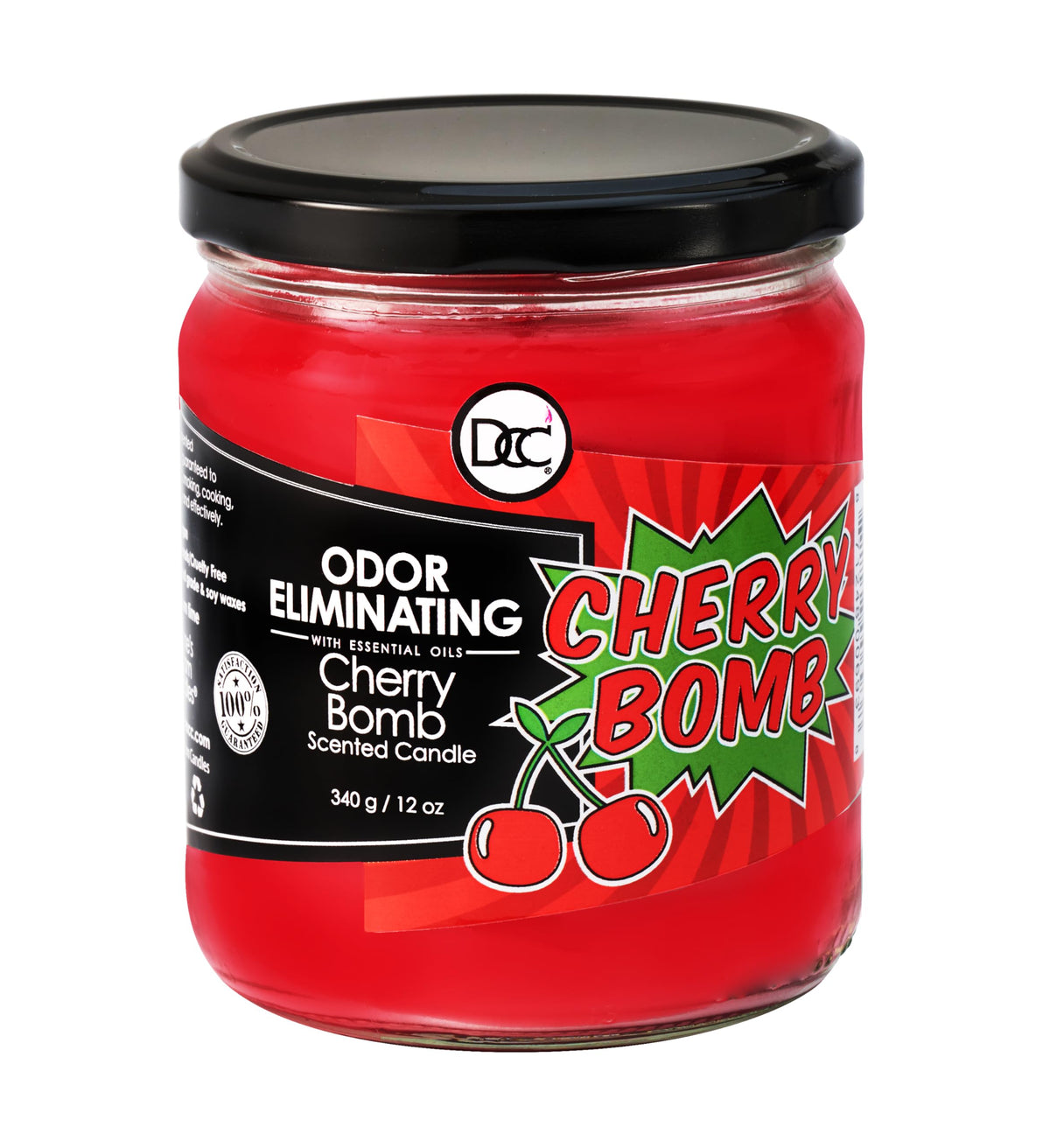 Vanilla Bean Odor Eliminating Highly Fragranced Candle - Eliminates 95% of Pet, Smoke, Food, and Other Smells Quickly - Up to 80 Hour Burn time - 12 Ounce Premium Soy Blend