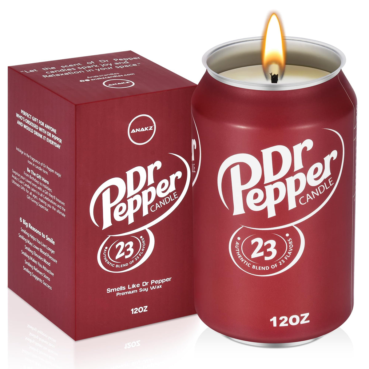 Doctor Pepper Candle - Smells Like the Real Soda - Soy Funny Candles Gift